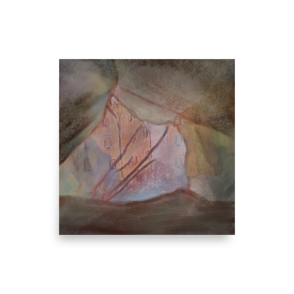image of print with 'can you hear me' artwork